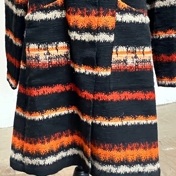 Babette Orange, black and cream, cotton embroidered jacket - Picture 11 of 15